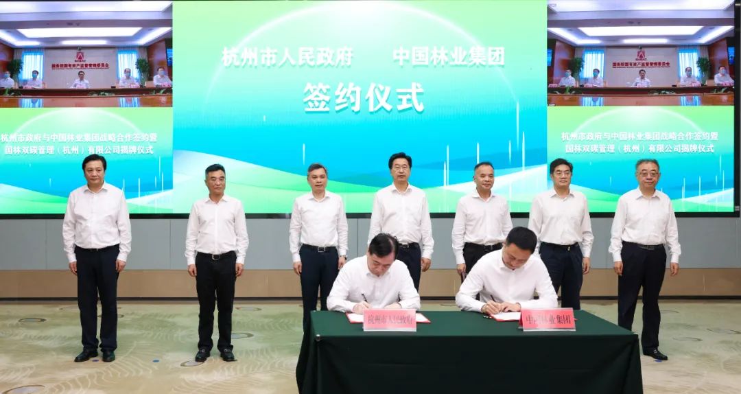 中林集团与杭州市政府举行战略合作签约暨双碳平台揭牌仪式(图6)