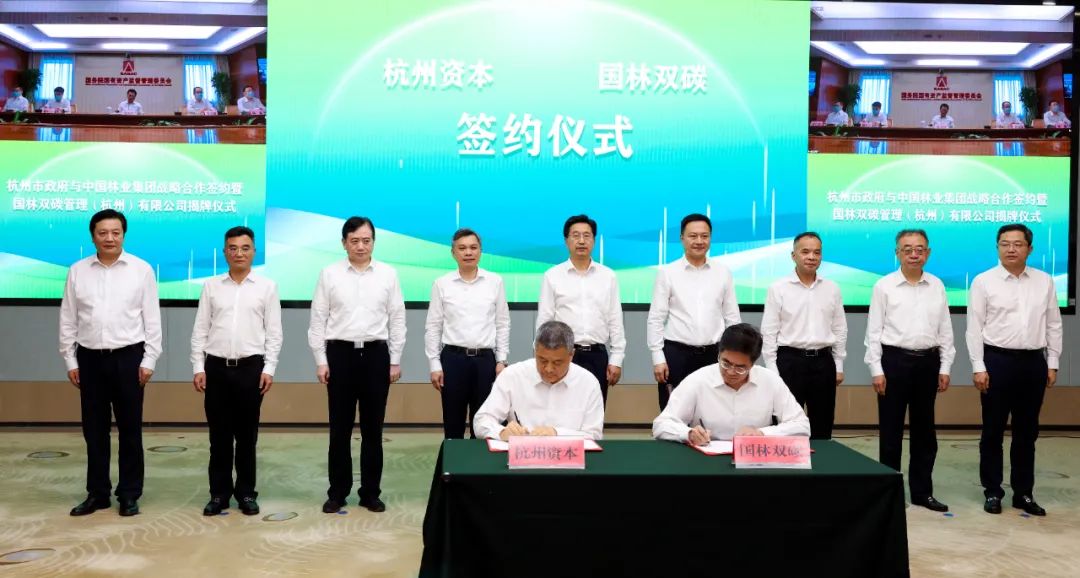 中林集团与杭州市政府举行战略合作签约暨双碳平台揭牌仪式(图7)