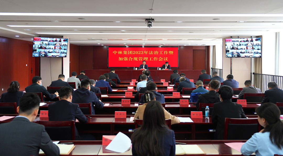 中林集团召开2023年度法治工作暨加强合规管理工作会议(图1)
